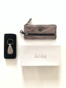 PATRIZIA ARYTON Skórzane ETUI na klucze bilon Saszetka Portfel NOWE
