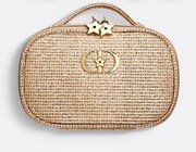 Złota limitowana kosmetyczka Christian Dior złote logo 17/11 cm