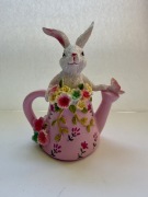 Figurka królik króliczek zając zajączek (vintage cepelia szklana ceramiczna