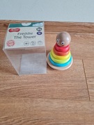 Drewniana wieża / piramidka / układanka /  na paliku SMIKI