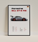 Plakat Porsche GT3 RS, A3