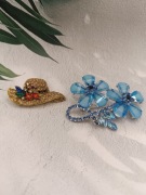 Broszki vintage duży wybór kapelusz