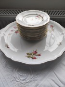 Zestaw deserowy Rosenthal Chippendale Moosrose 12+1