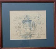 T.Cieślewski,C.Merker-świątynia Westy(Warszawa,Tivoli)kpl 2 prac/ramy