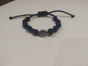 Różaniec dziesiątka ze sznurka na rękę medalik 