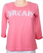 Cienka Bluza Bluzka rękaw 2/3 pudrowy róż Stradivarius M (38)