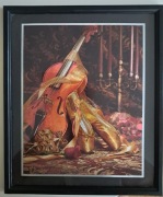 Obraz hologram skrzypce baletki