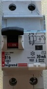 Wyłącznik różnicowoprądowy P312 1P+N B16A 30mA AC 692223 Legrand