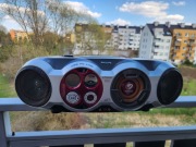 RADIO MAGNETOFON CD PHILIPS AZ2558 BOOMBOX Z UCHWYTAMI PO BOKACH SUBWOOFER 