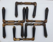 Stara klamka drzwiowa mosiężna drzwi zamek uchwyt