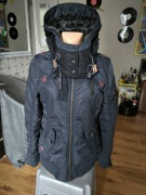 Khujo Spunk kurtka damska L granatowa z kapturem zimowa przejściowa