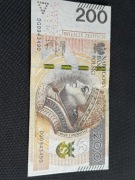Banknot 200 zł  radar DG0943490   2021 r
