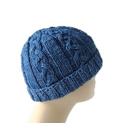 Czapka męska , blue jeans, rękodzieło