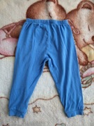 Niebieskie bawełniane spodnie dresowe dresy Fagottino 92 jak nowe