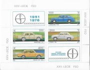 Blok 6 znaczków - XXV lecie FSO