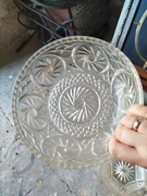 Kryształ półmisek okrągły PRL 