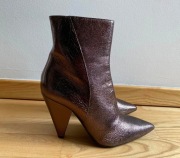 Piękne botki BALDININI TREND całe ze skóry r. 41