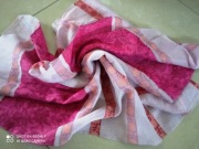 Apaszka Avon szal 70% bawełna boho 158x 48cm ornamenty połysk