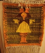 Kilim wełniany, ręcznie tkany - proj. M. Domańska lata 60-te