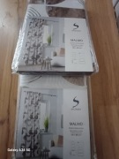 Zasłony dekoracyjne nowe 2 razy 140 260cm wsuwane bez żabek