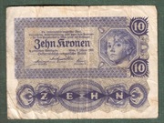 10 koron 1922 Austro-Węgry stan dobry