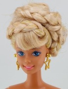 Kolczyki biżuteria dla lalki Barbie dziurki fabryczne złote gwiazdy