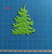 Scrapki Kraków Boże Narodzenie Choinki 5 szt. BN1