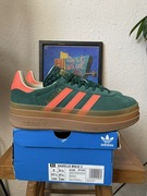 Buty damskie Adidas Gazelle Bold Indoor zielone 37.5 23.5cm skórzane