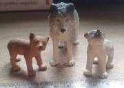 Schleich figurki matka wilk z wilczętami
