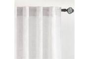 2 Zasłony Lniane 140x245cm. Półprzezroczyste Z Taśmą, Z Tunelem i Szelkami