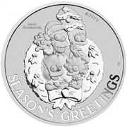 The Simpsons seasons greetings 2022 srebro 1oz 