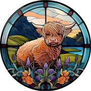 Haft diamentowy Diamond painting 25x30 cm Krówka