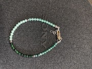 Bransoletka ręcznie robiona zielona