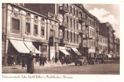 ŁÓDŹ ~ Ul. Piotrkowska..Ecke Adolf-Hitler..~Wojna policjant auta~ 1940