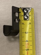 Wieszak metalowy do rolet mini krótki 1szt brązowy