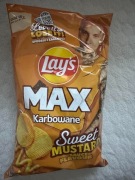Chipsy Lays Karbowane Sweet Mustard