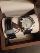 Nowy Mercury Chronograf 46 mm Szwajcarski Szafir 2 Paski Box Gwarancja