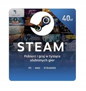 Karta steam wartość 40 zł.