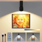 Bezprzewodowe oświetlenie obrazów LED 6000mAh pilot 2 barwy kinkiet.