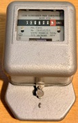 Jednofazowy licznik energii elektrycznej PAFAL A52,1979 z epoki PRL