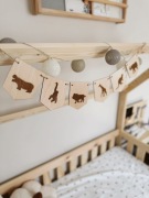 Drewniana girlanda Safari