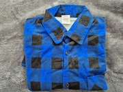 KOSZULA FLANELOWA Robocza 100% BAWEŁNA BHP NIEBIESKA rozmiar 164/170, 40-41