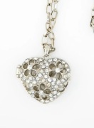 Naszyjnik z Sercem 72cm Ażur Cyrkonie Prezent