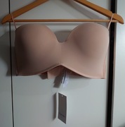 KINGA EXPERT BRA BARDOTKA BEŻOWA CIELISTA 90D