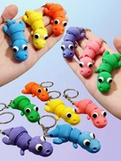 Brelok Breloczek do kluczy lub plecaka DINOZAUR DRUK 3D FLEXI zestaw 6 szt