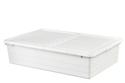 IKEA SOCKERBIT Pojemnik z pokrywą, biały, 50x77x19 cm nowe