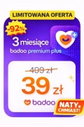 BADOO PREMIUM plus 3 MIESIACE szybka realizacja od ręki 