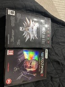 Wiedźmin 1 i 2 PC pełna edycja kolekcjonerska+ mapy i naklejki