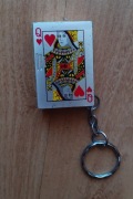 Zapalniczka kolekcjonerska_Karta (Dama Kier) breloczek_ pamiątka z PRL