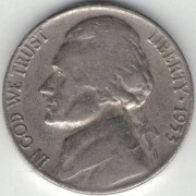 USA 5 centów 1953 D - nr 1